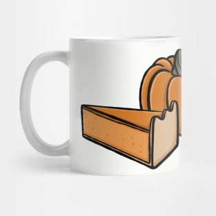 Cute pumpkin and pumpkin pie cartoon pattern simple minimal cartoon gourd Digital illustration Mug